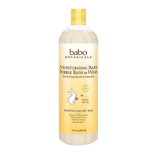 Babo Botanicals Oatmilk Calendula Moisturizing Bubble Bath And Wash - 15 Oz